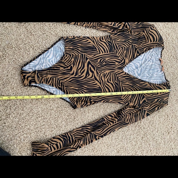 The Andamane Animal Print Tan Bodysuit - Picture 11 of 11